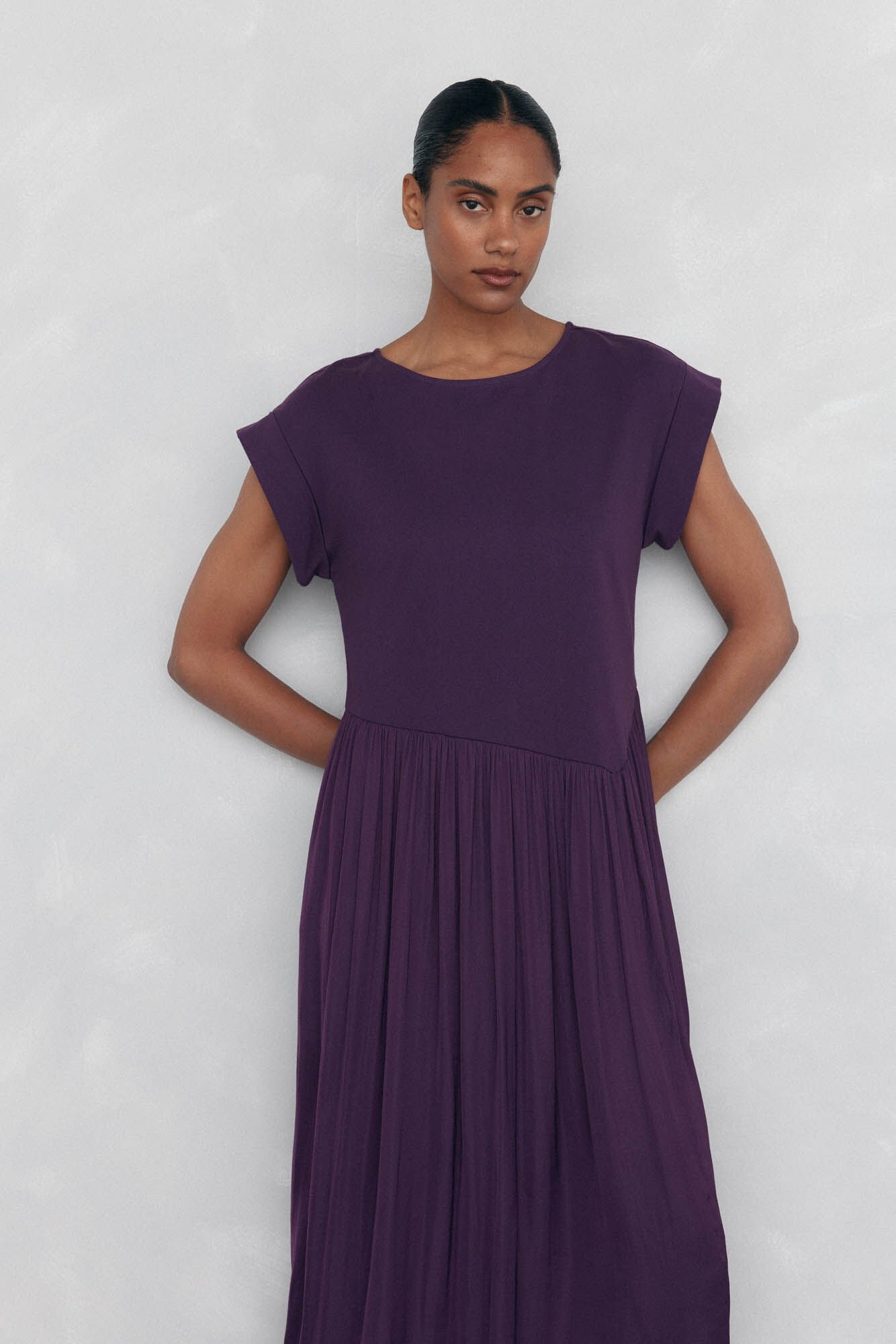 Pedro del Hierro Short sleeve fluid dress