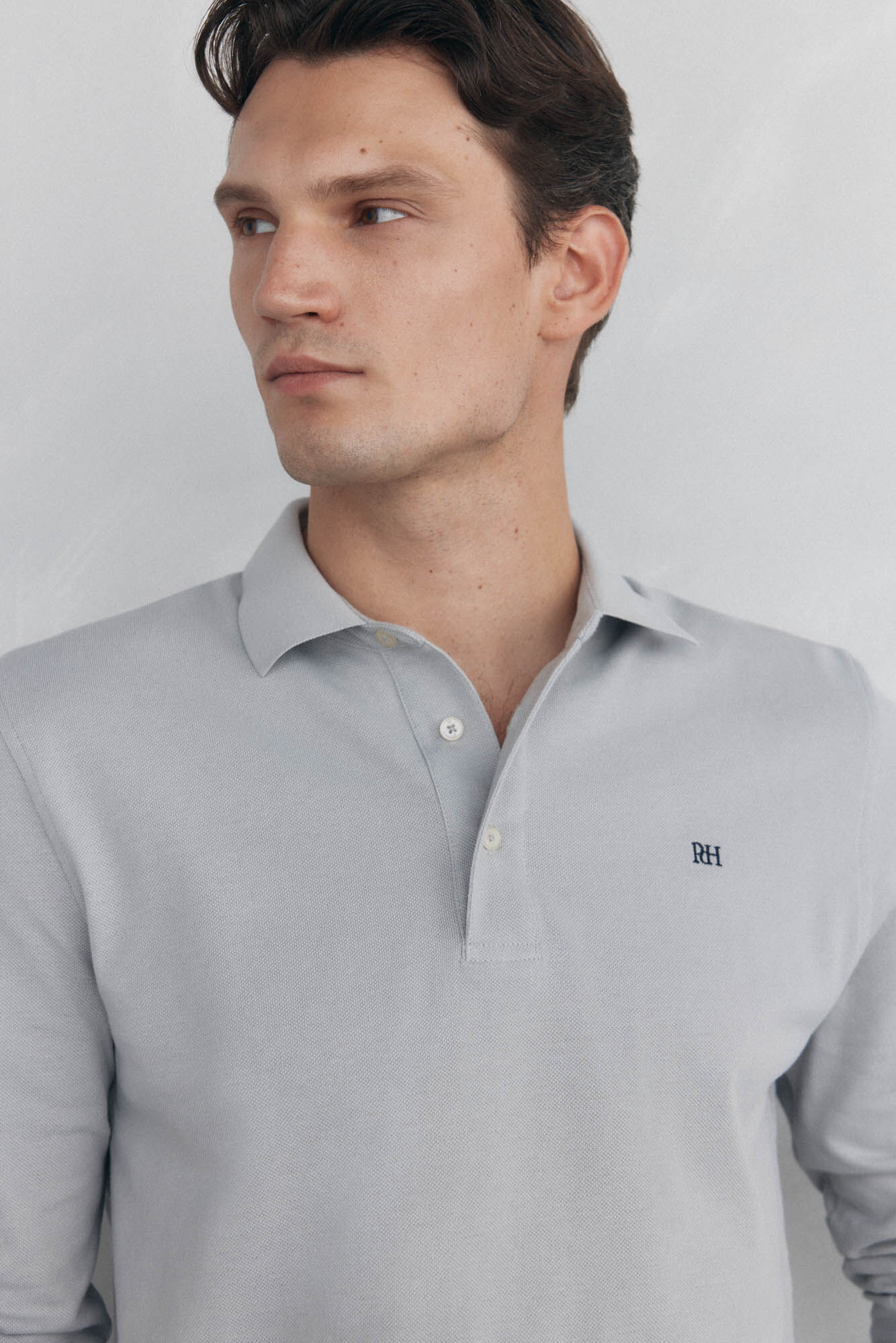 Pedro del Hierro Essential long-sleeved polo shirt