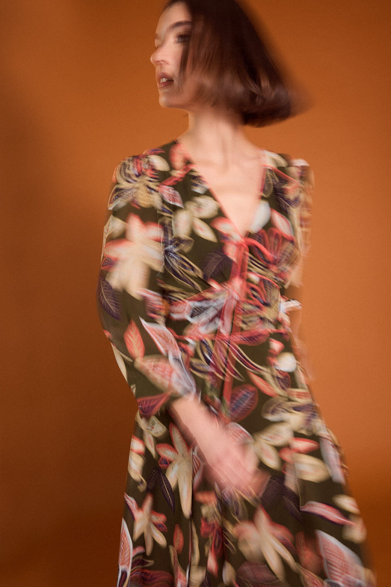 TFP by Tamara Falc&oacute; Border print dress Purple