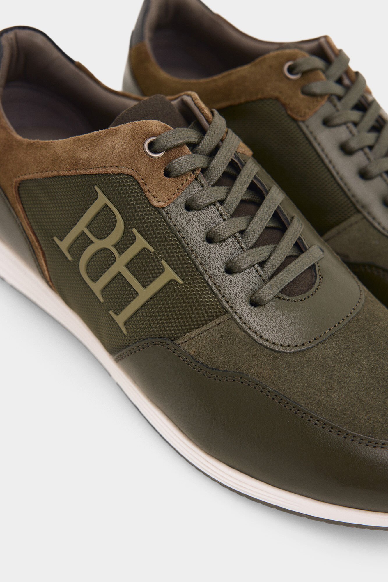 Pedro del Hierro Iconic rubber-soled sneaker Green