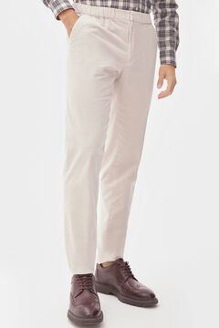 Pedro del Hierro Trousers with comfort waistband Ecru
