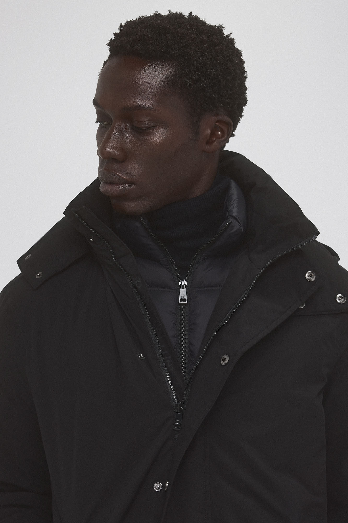 Pedro del Hierro Parka con desmontable Negro