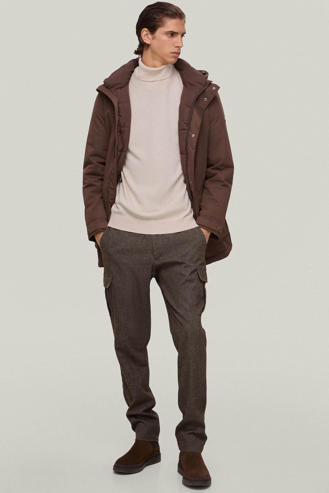 Pedro del Hierro Parka larga Marrom