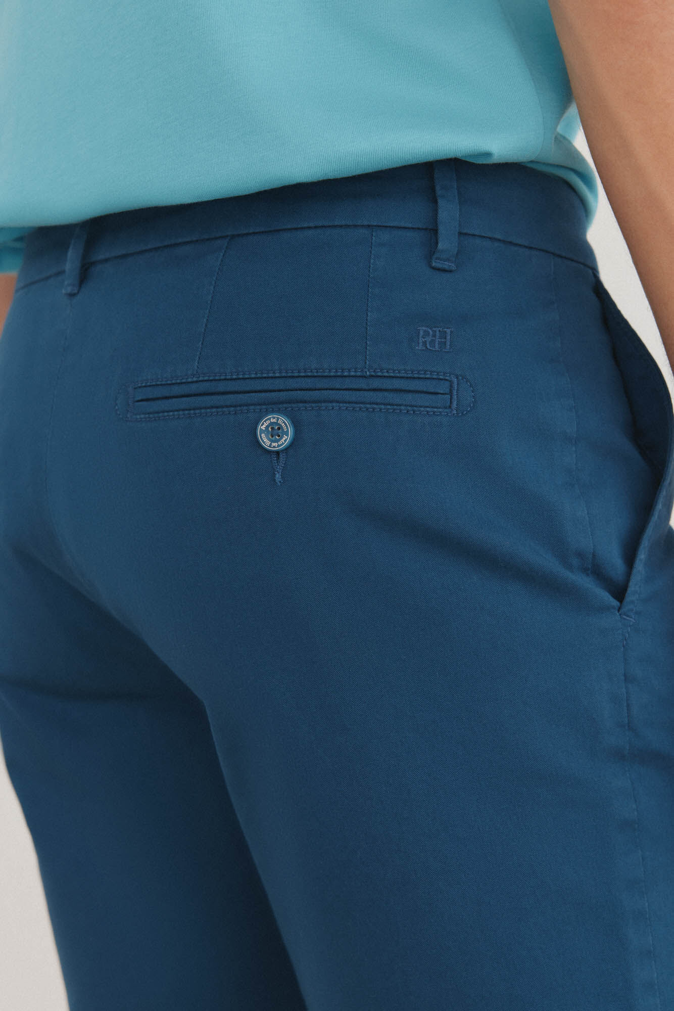 Pedro del Hierro Premium Flex chino-style Bermuda shorts  Blue