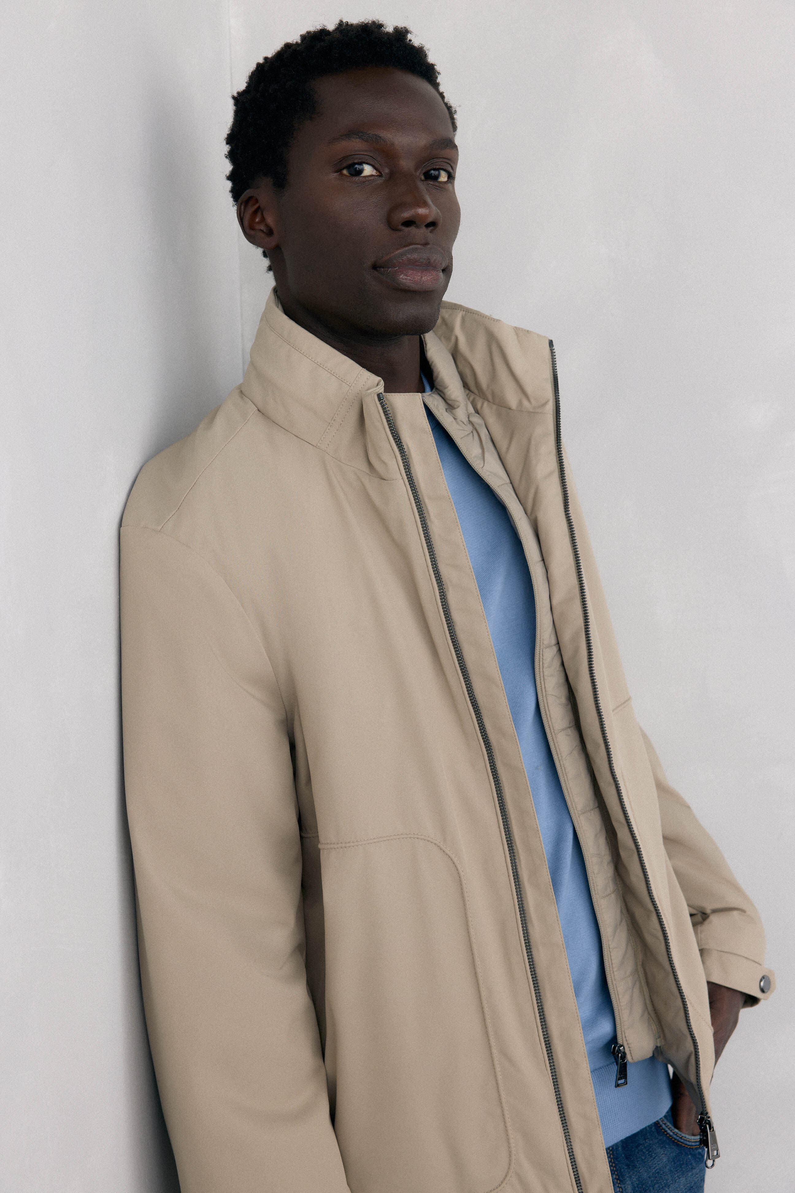 Pedro del Hierro Jacket with removable lining Beige