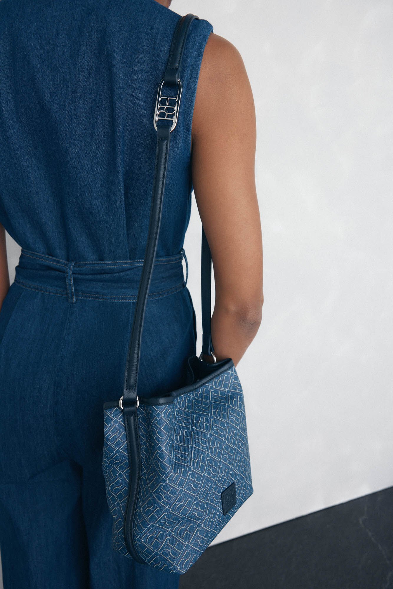 Pedro del Hierro Macac&atilde;o reto com detalhe de bolso Azul