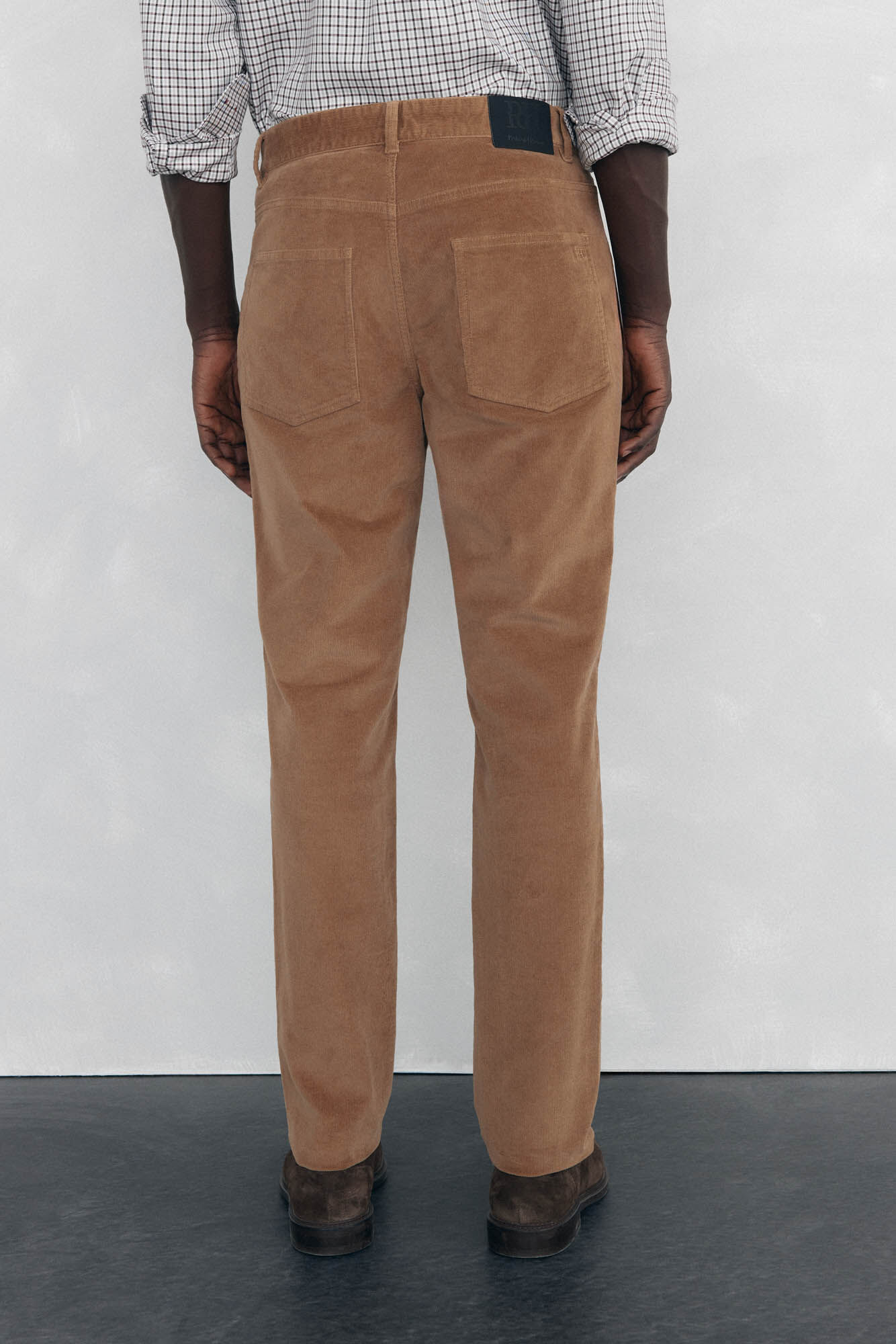 Pedro del Hierro Cal&ccedil;as de veludo slim fit com 5 bolsos Marrom