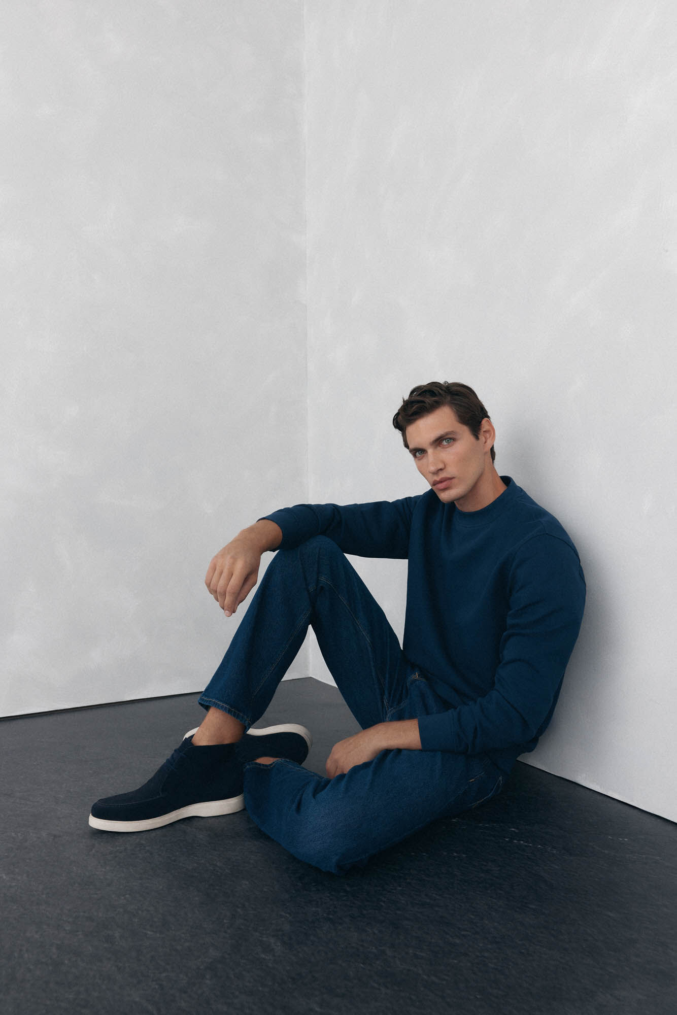 Pedro del Hierro Crew-neck sweatshirt Blue