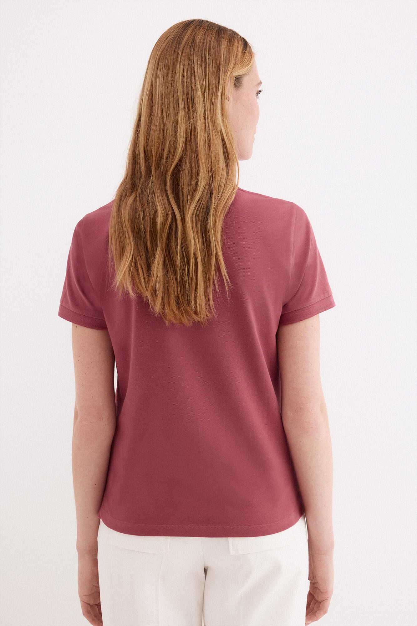 Pedro del Hierro Short sleeve polo shirt Pink