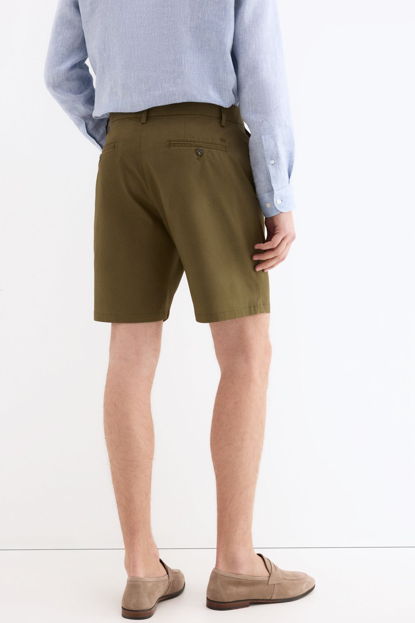 Pedro del Hierro Structured Bermuda shorts Green