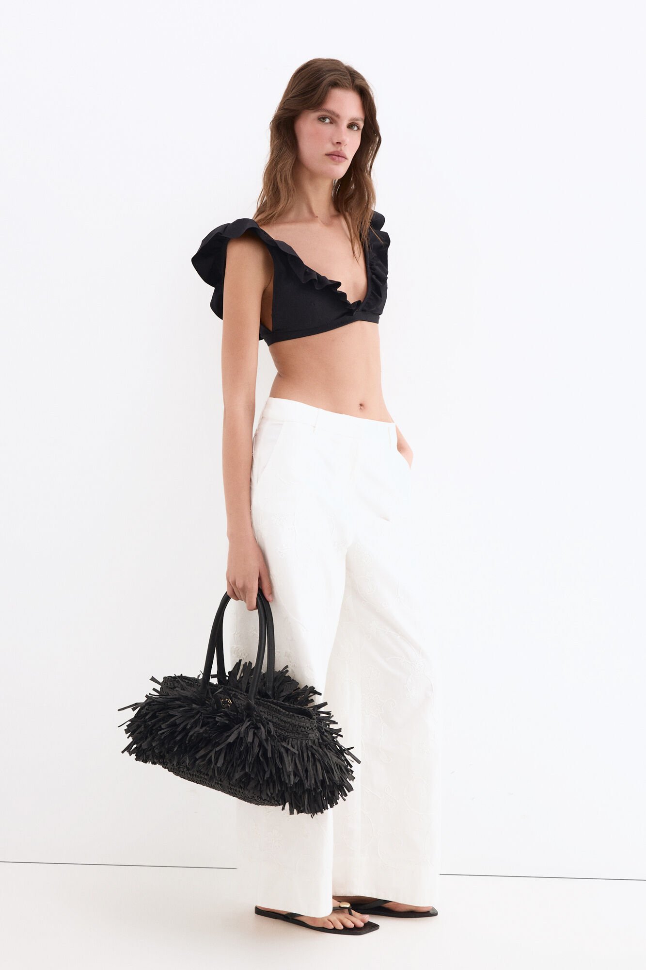 Pedro del Hierro Biqu&iacute;ni com folhos Preto