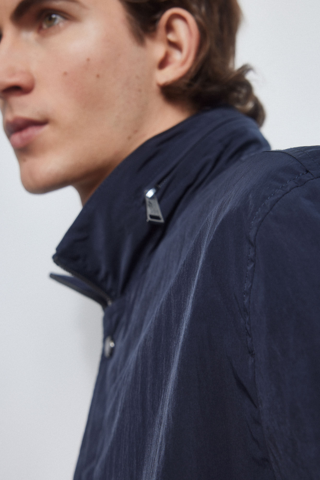 Pedro del Hierro Lightweight technical jacket Blue