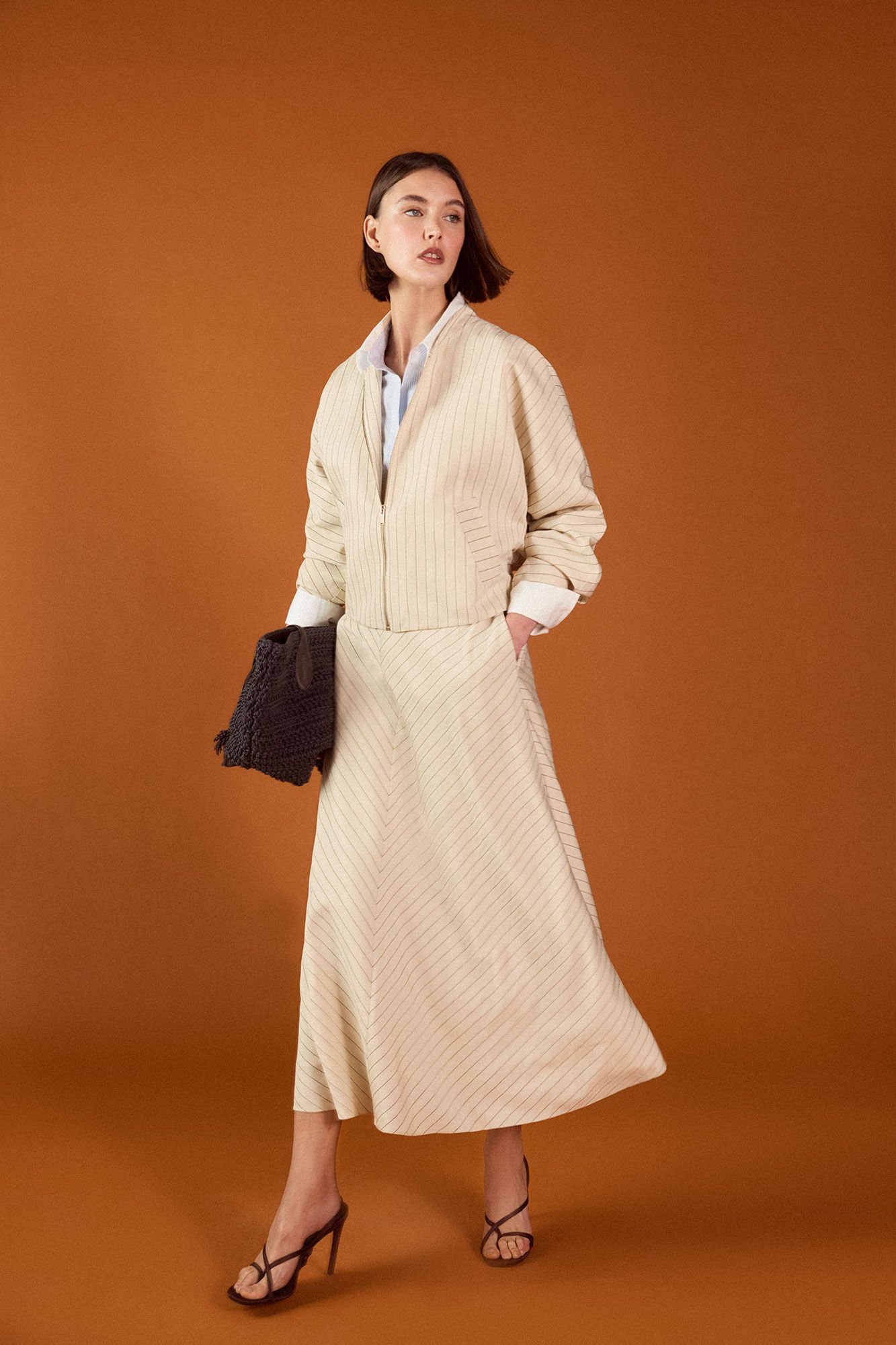 TFP by Tamara Falc&oacute; Striped jacket