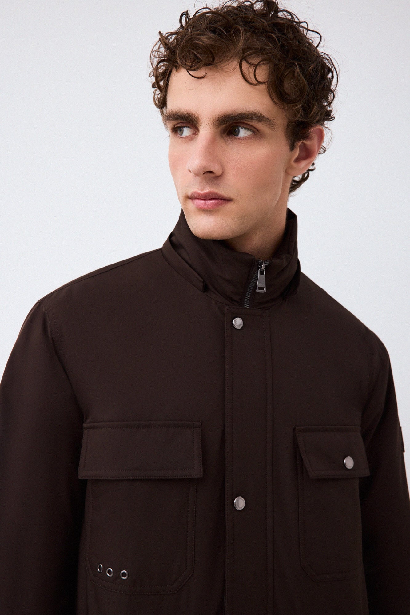 Pedro del Hierro Four-pocket field jacket Brown
