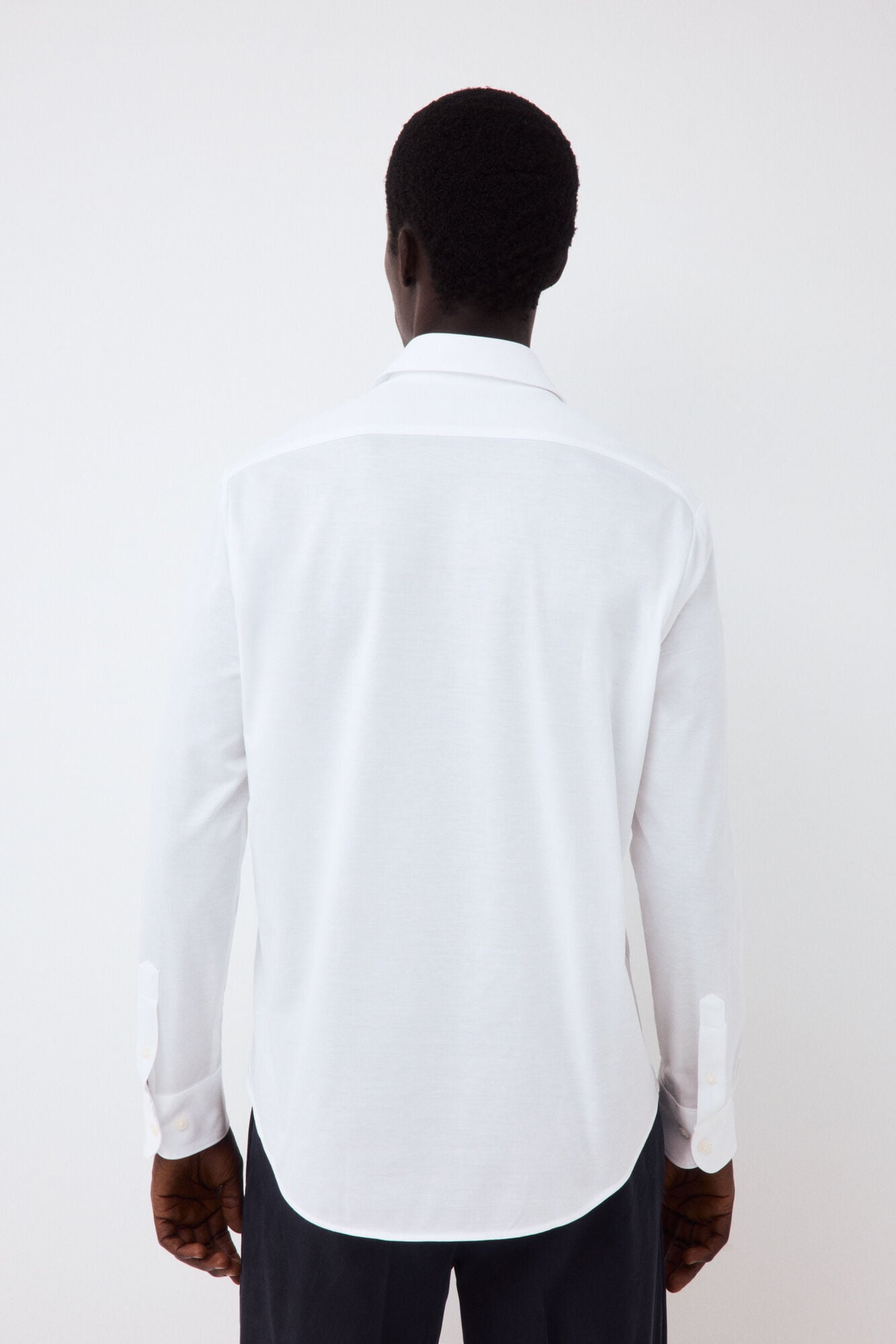 Pedro del Hierro Plain jersey-knit shirt White