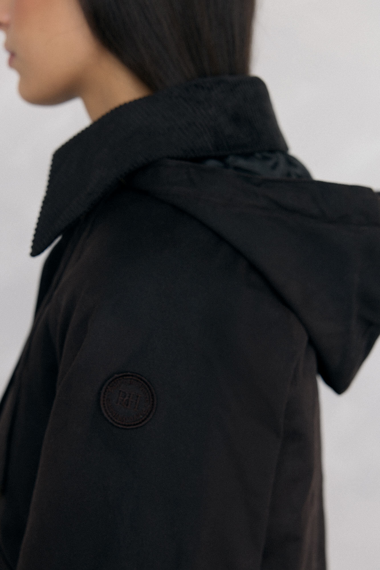 Pedro del Hierro Parka acolchoada em tecido encerado Marrom