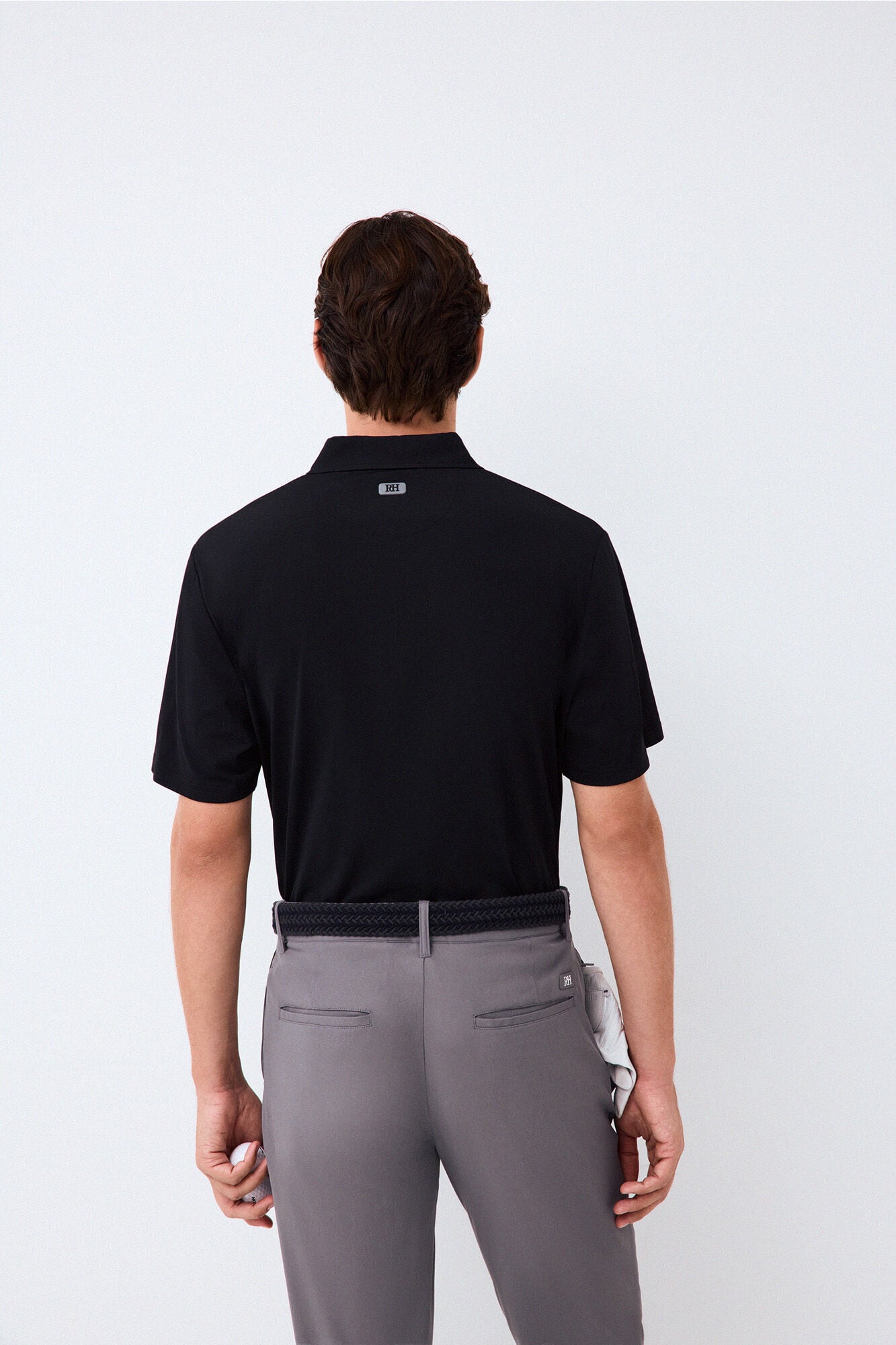 Pedro del Hierro Golf technical polo shirt with zip fastening neck Black
