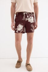 Pedro del Hierro Large floral print swimwear Brown