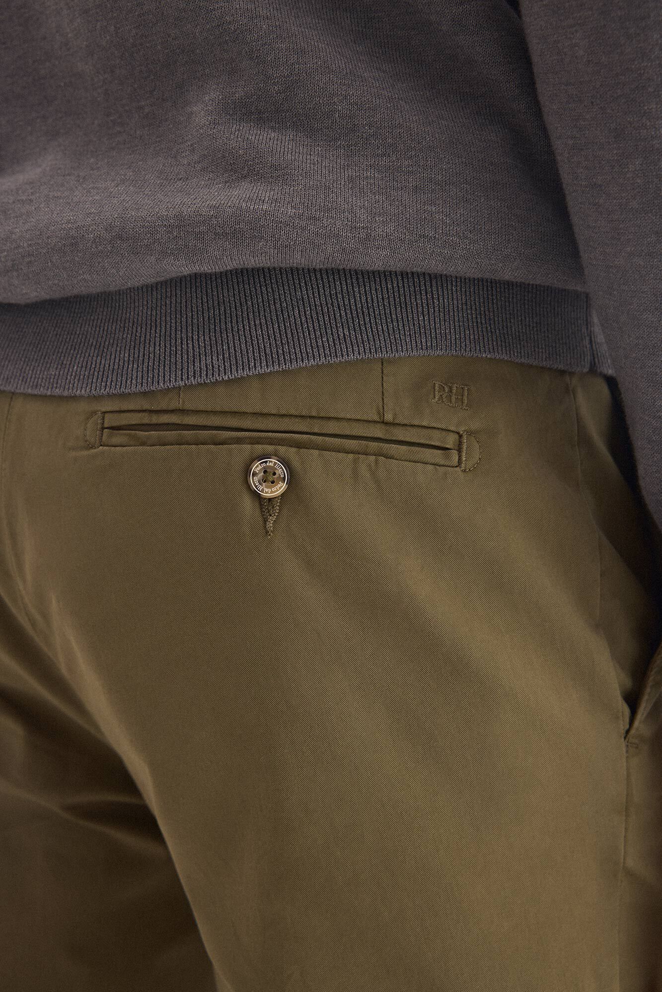 Pedro del Hierro Slim fit chinos Green