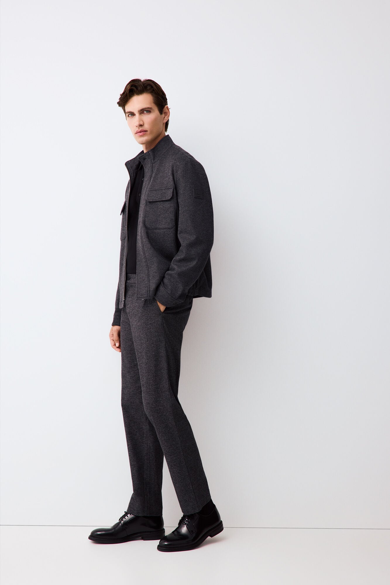 Pedro del Hierro Regular fit chino trousers with elasticated waist