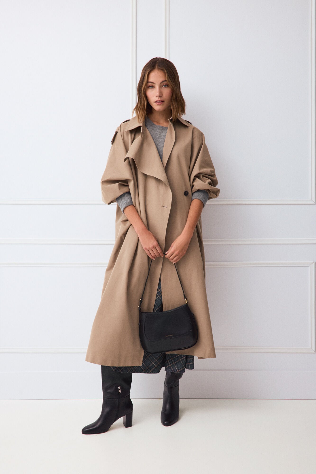 TFP by Tamara Falc&oacute; Loose long trench coat
