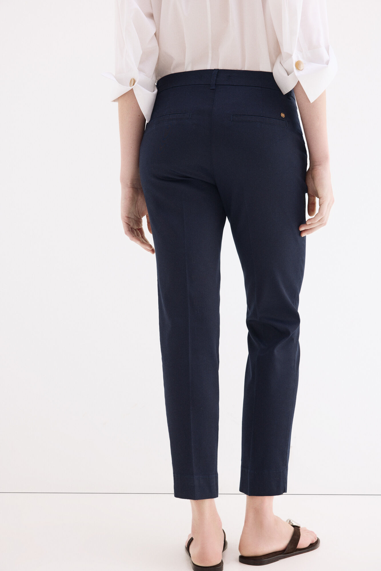 Pedro del Hierro Pantalones slim classic Azul