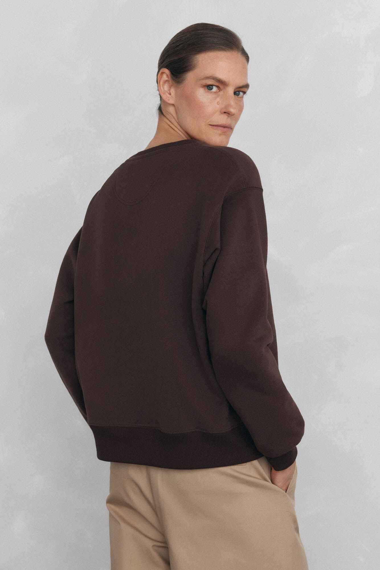 Pedro del Hierro Sweatshirt de algod&atilde;o espanhol Marrom