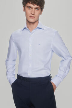 Pedro del Hierro Structured dress shirt, non-iron + anti-stain Blue