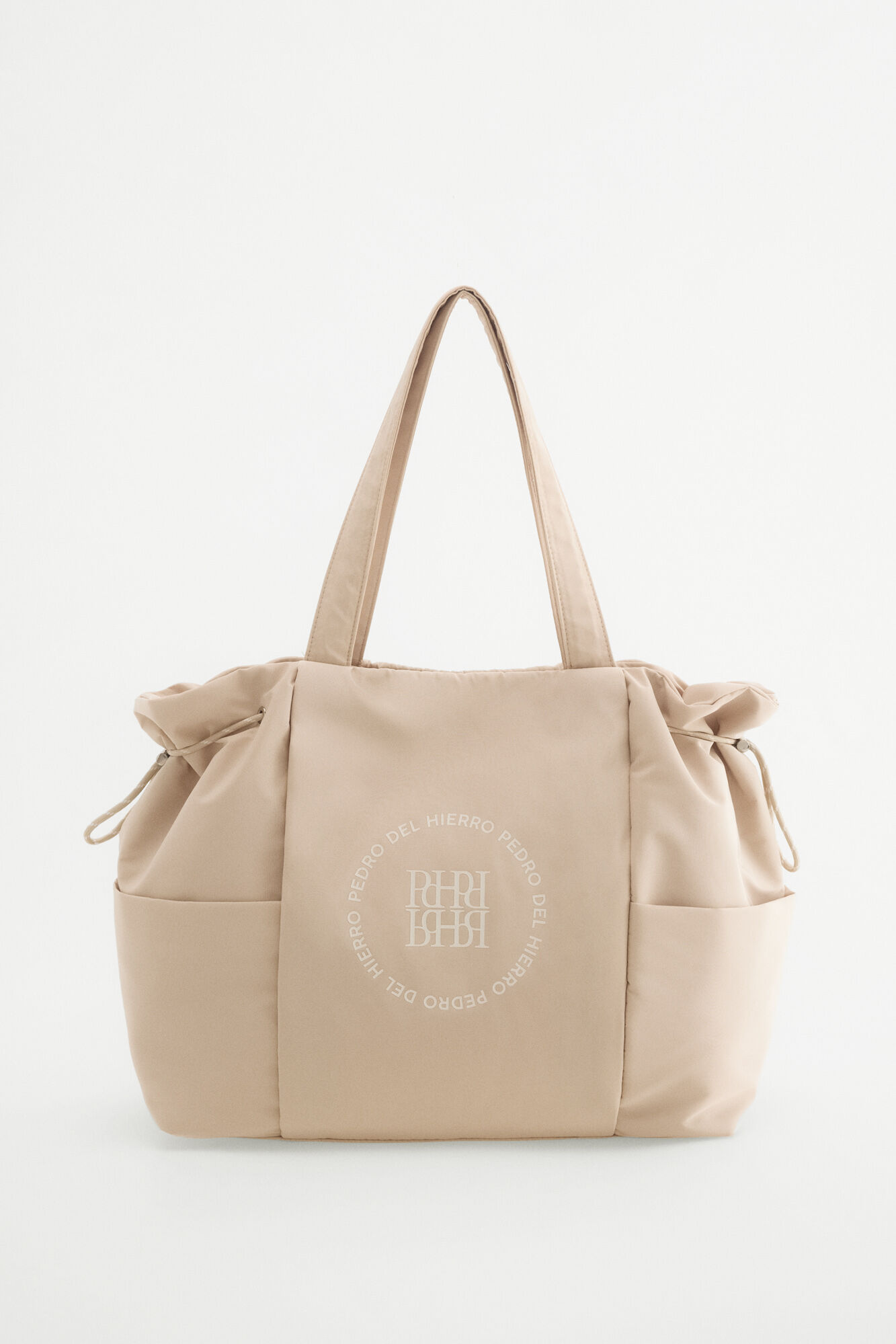 Pedro del Hierro Bolso lona grande Beige