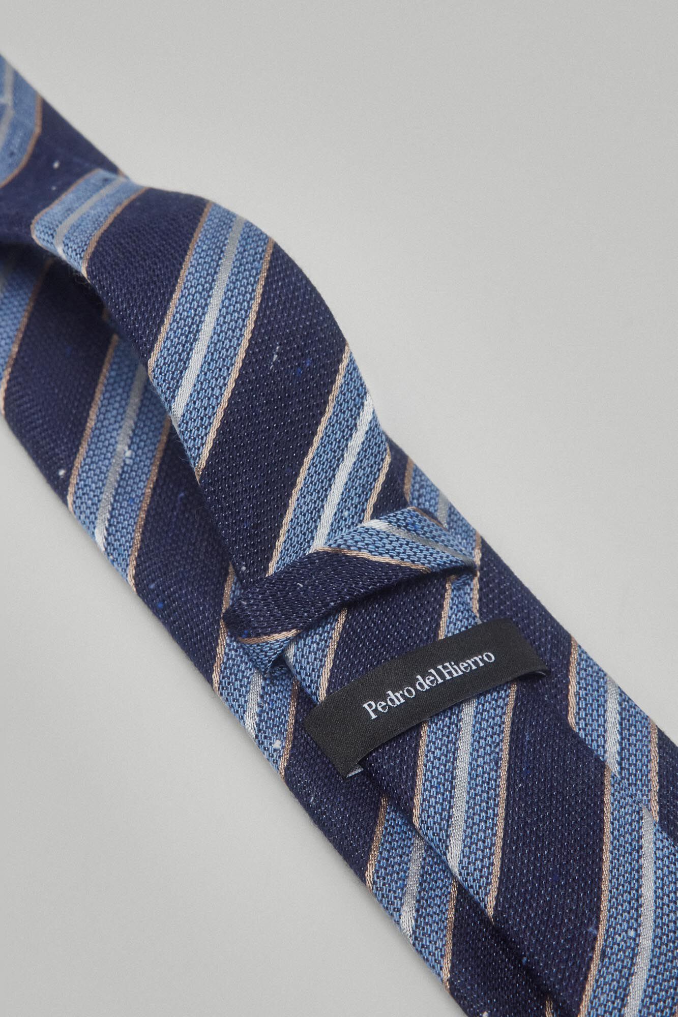 Pedro del Hierro Corbata seda natural Azul