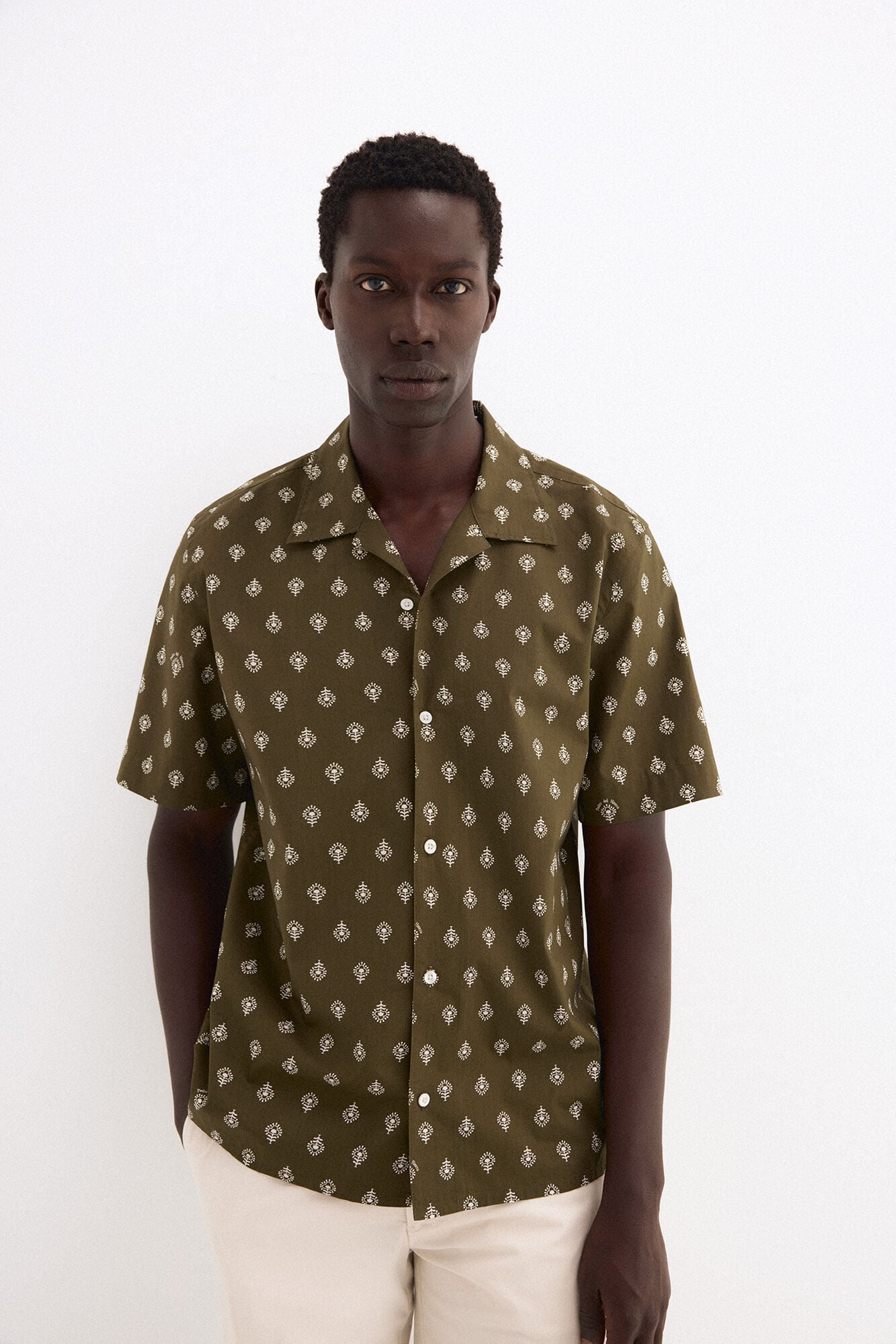 Pedro del Hierro Camisa estampada manga corta