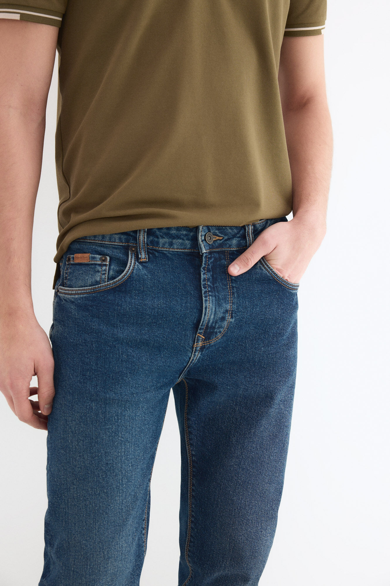 Pedro del Hierro Premium flex slim jeans Blue