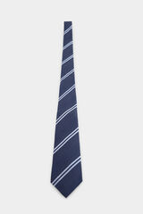 Pedro del Hierro Natural silk tie Blue