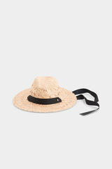 Pedro del Hierro Braided raffia hat Beige