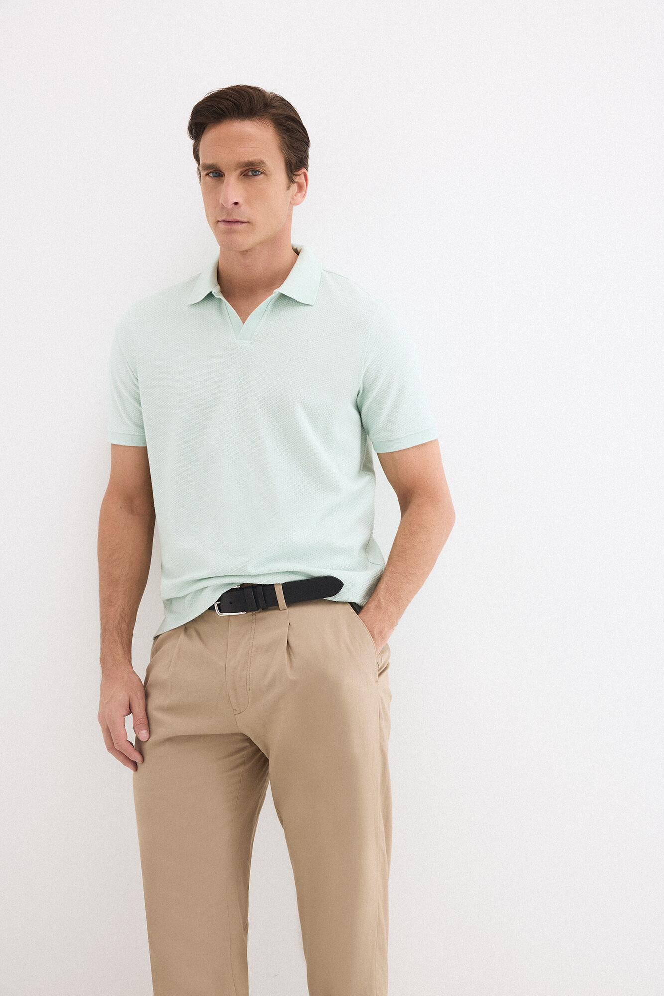 Pedro del Hierro Textured polo shirt
