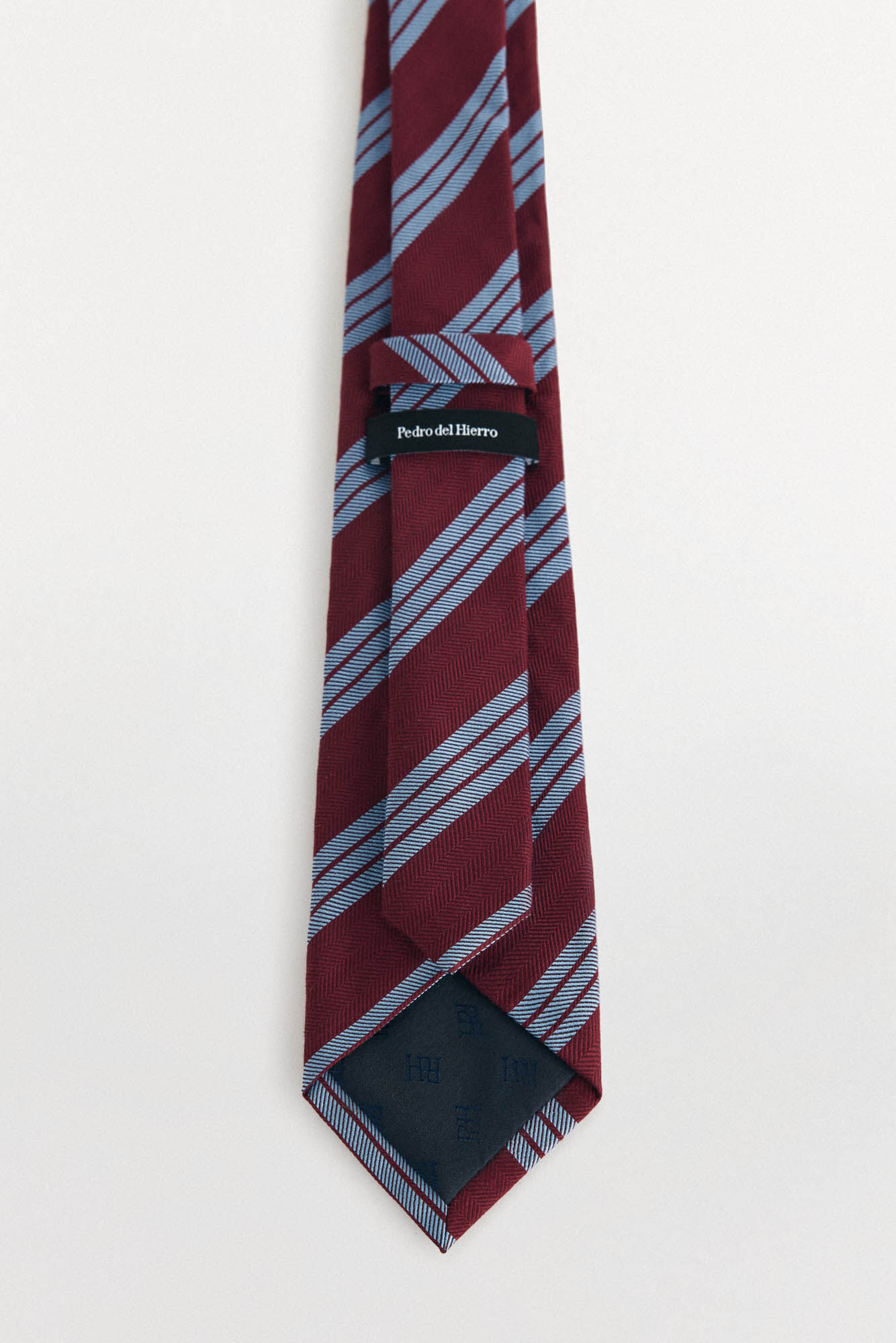 Pedro del Hierro Natural silk tie Burgundy