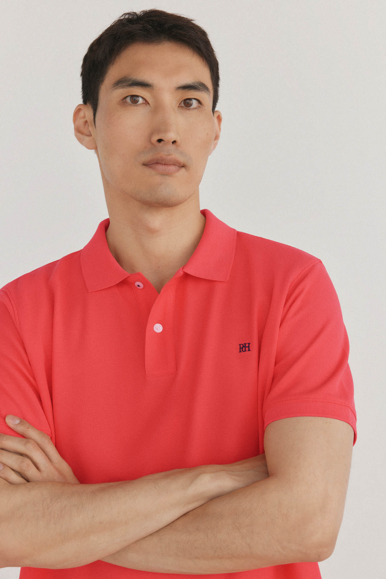 Pedro del Hierro Polo b&aacute;sico piqu&eacute; Vermelho