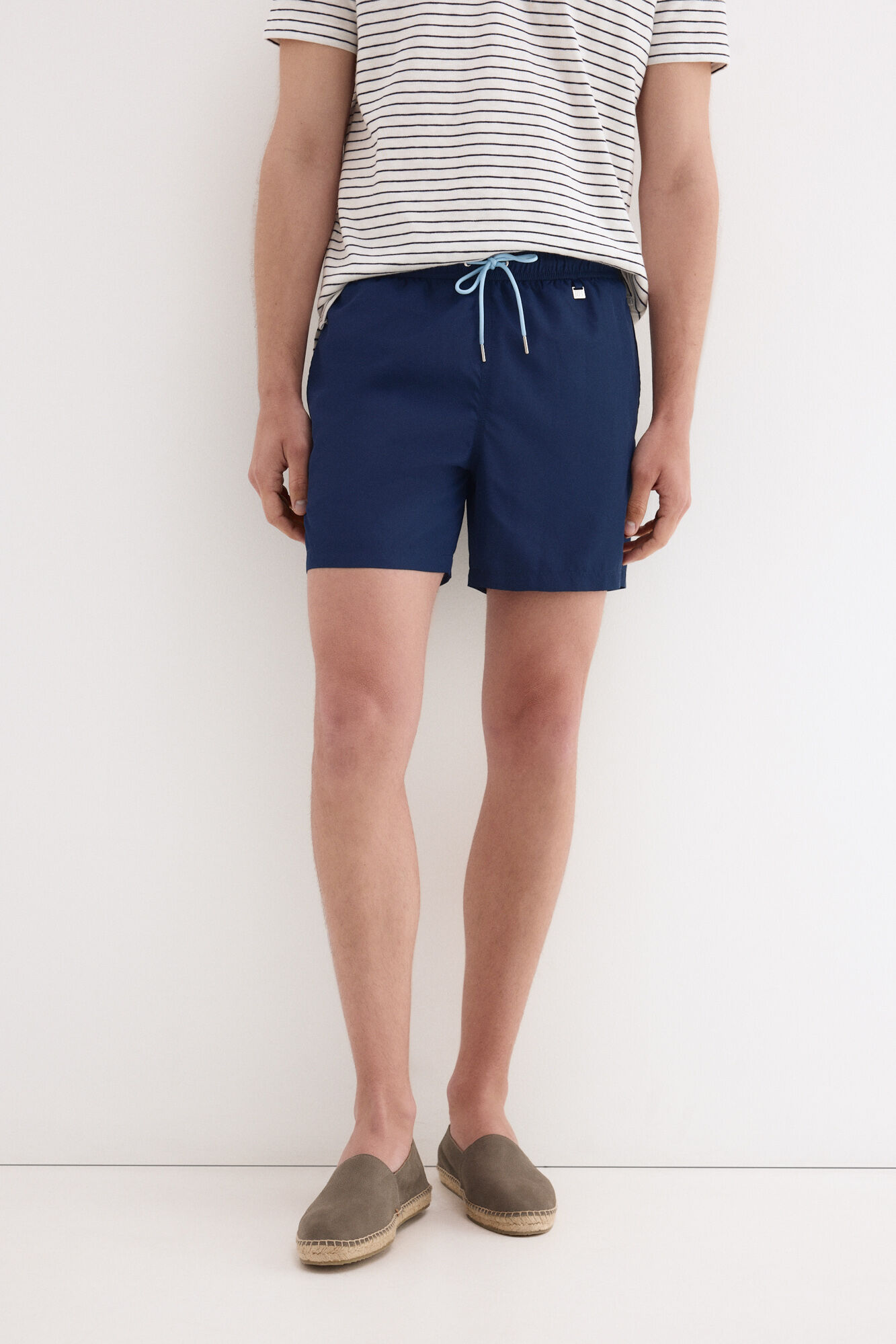 Pedro del Hierro Plain basic swimwear Blue