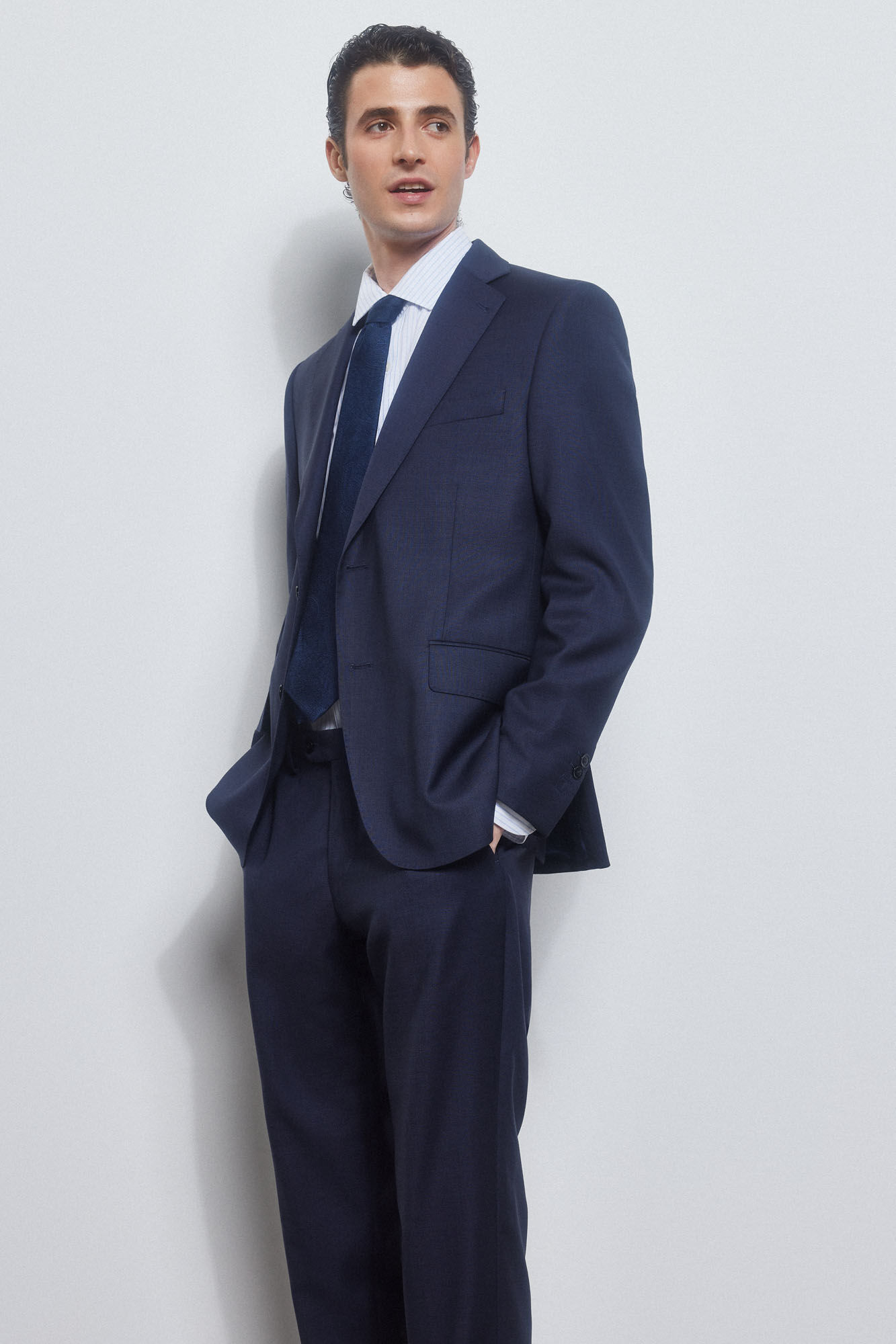 Pedro del Hierro Camisa rayas facil plancha + anti olor slim fit Azul