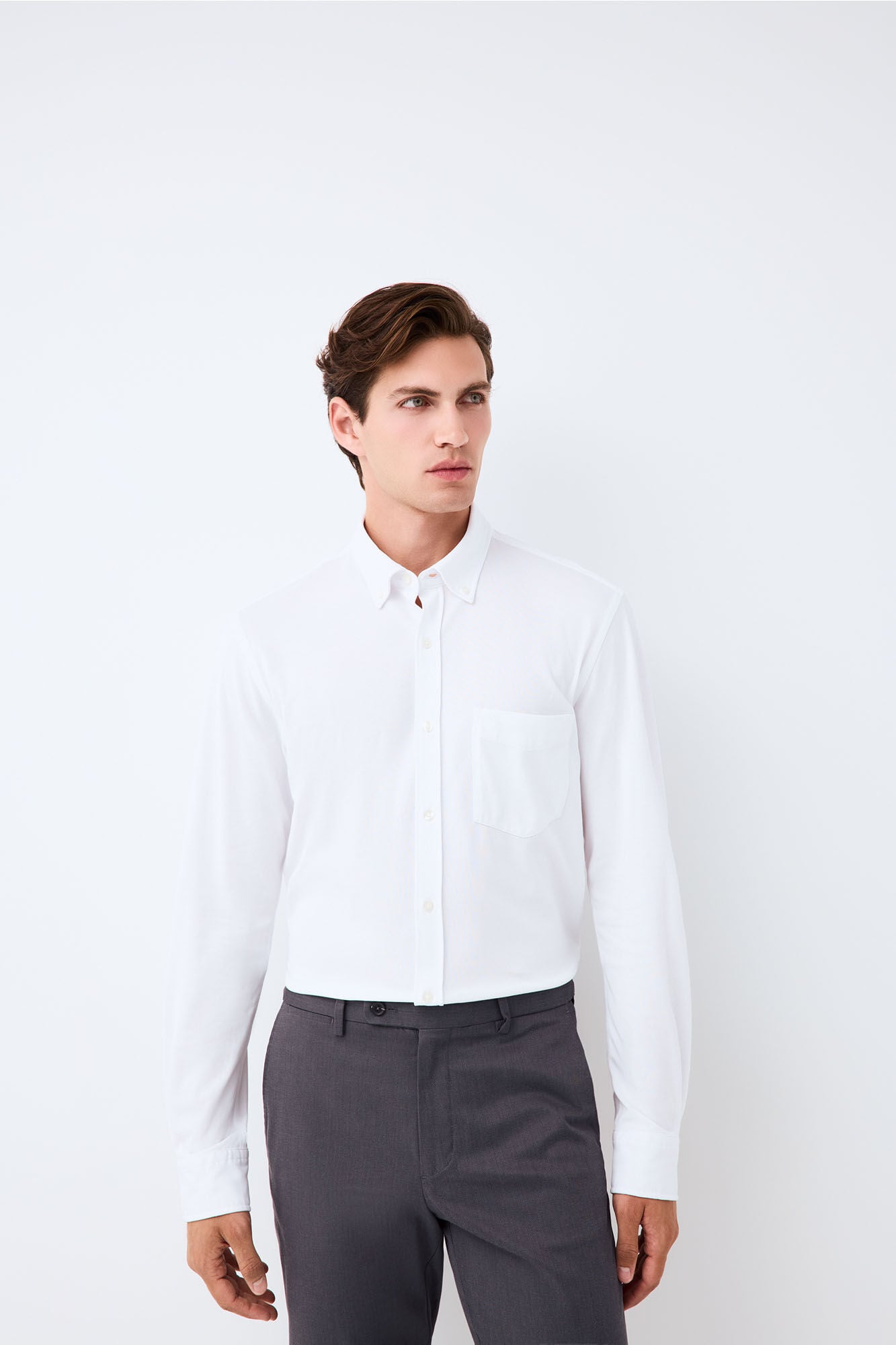 Pedro del Hierro Plain jersey-knit shirt