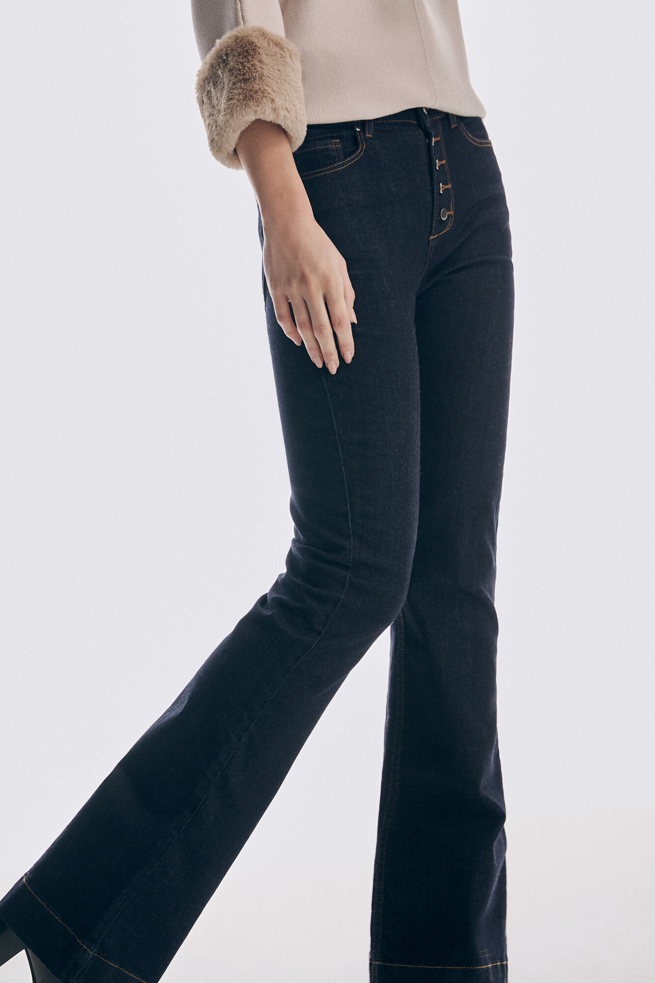 Pedro del Hierro Flared jeans Blue