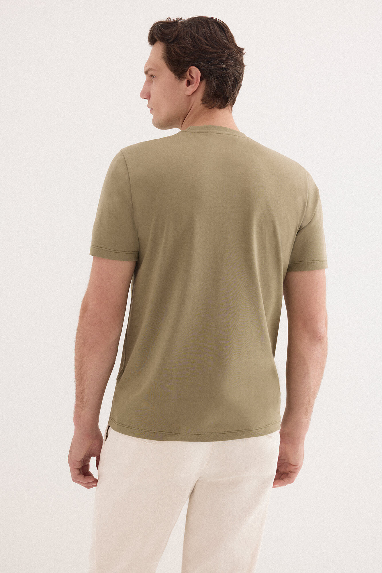 Pedro del Hierro Basic logo T-shirt Green