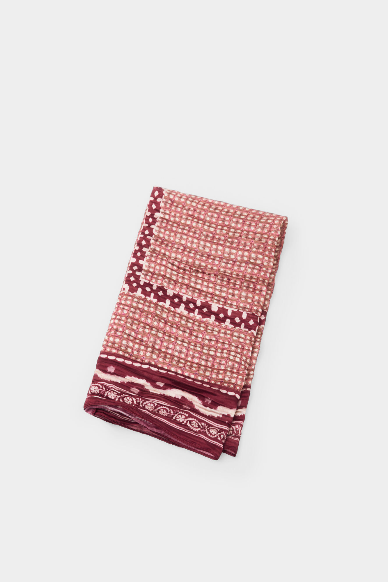 Pedro del Hierro Printed scarf Beige