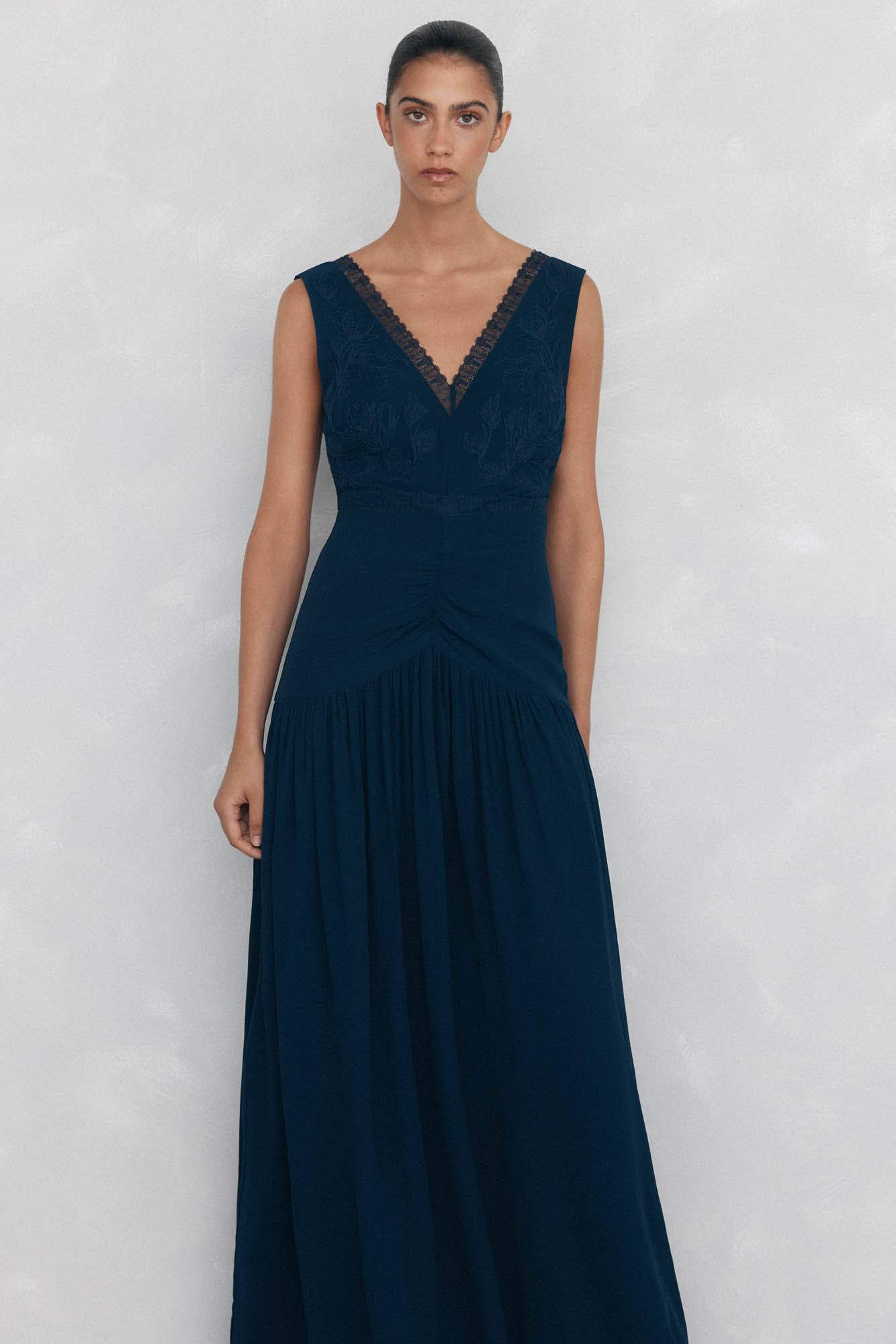 Pedro del Hierro Long fluid lace dress