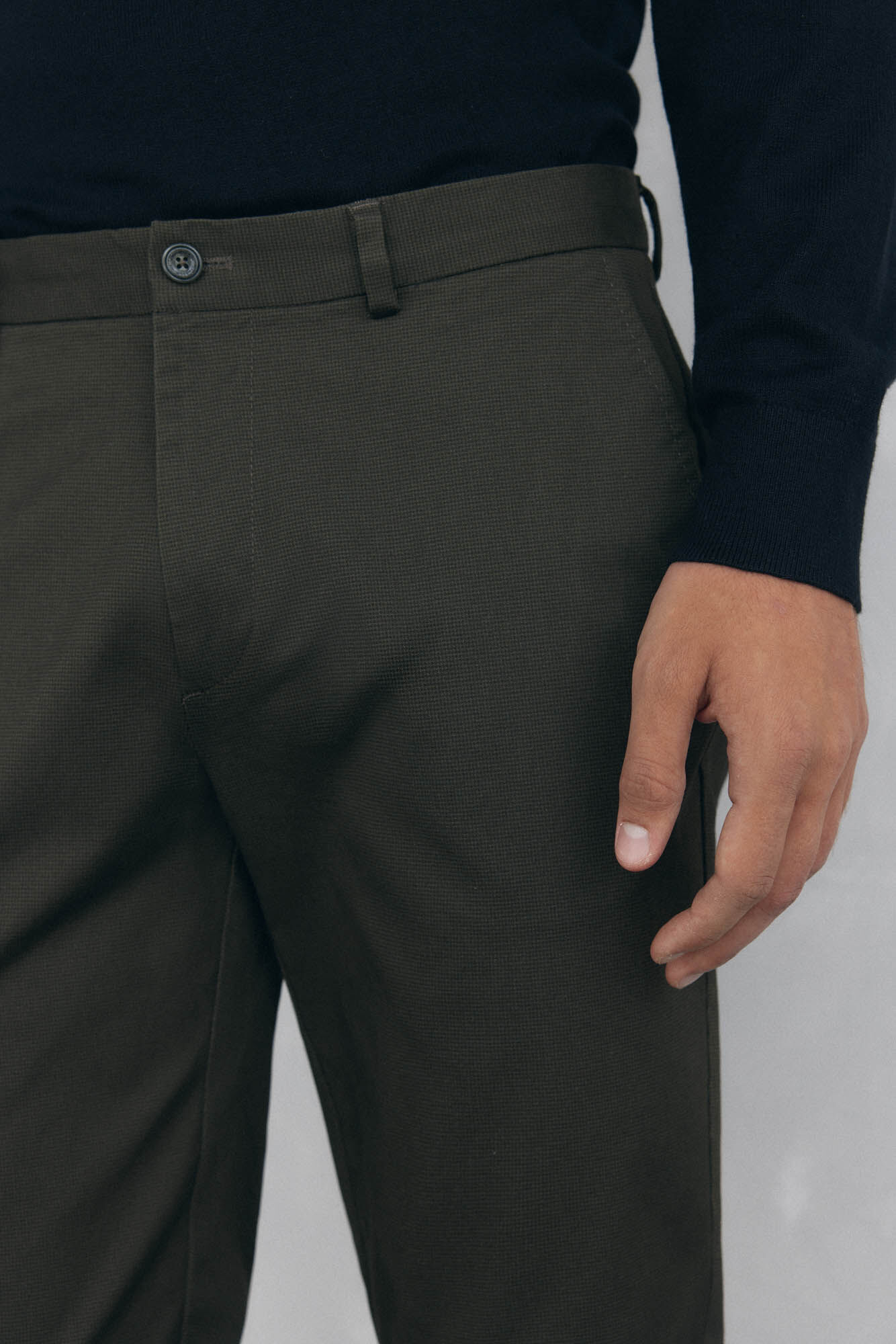 Pedro del Hierro Cal&ccedil;a cal&ccedil;as chino com estampa slim fit Verde
