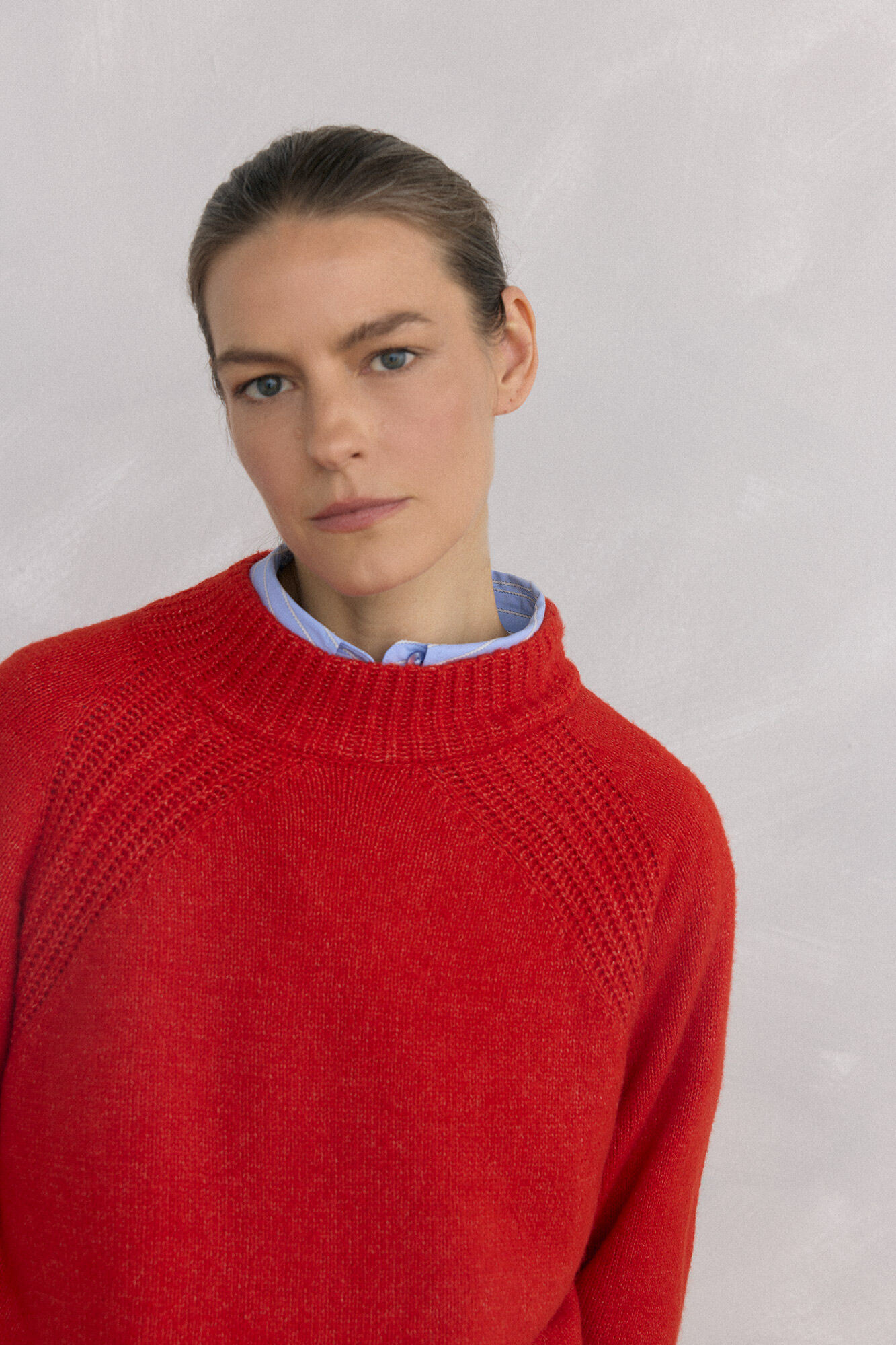 Pedro del Hierro Jersey perkins acampanado Red