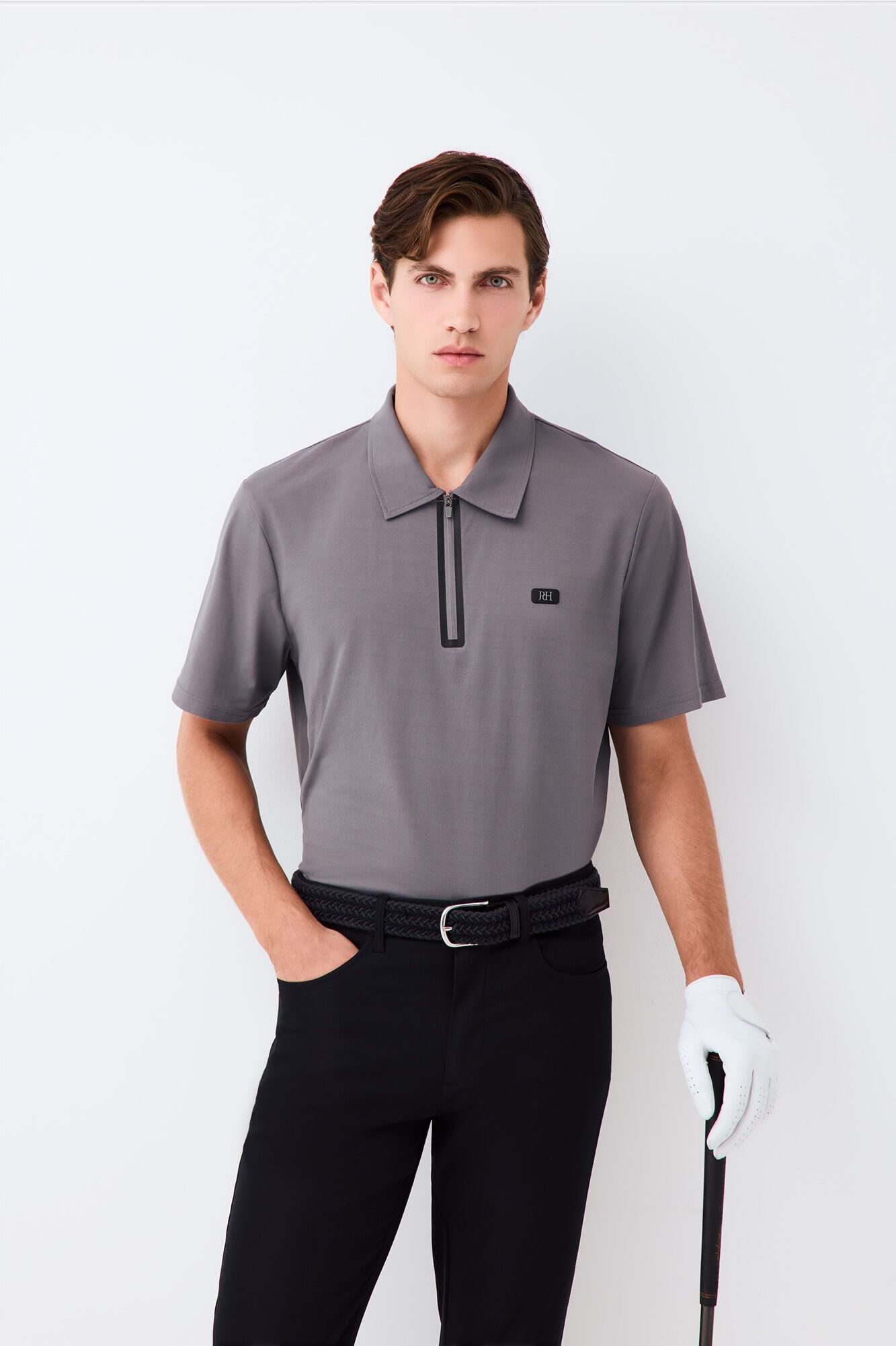 Pedro del Hierro Golf technical polo shirt with zip fastening neck