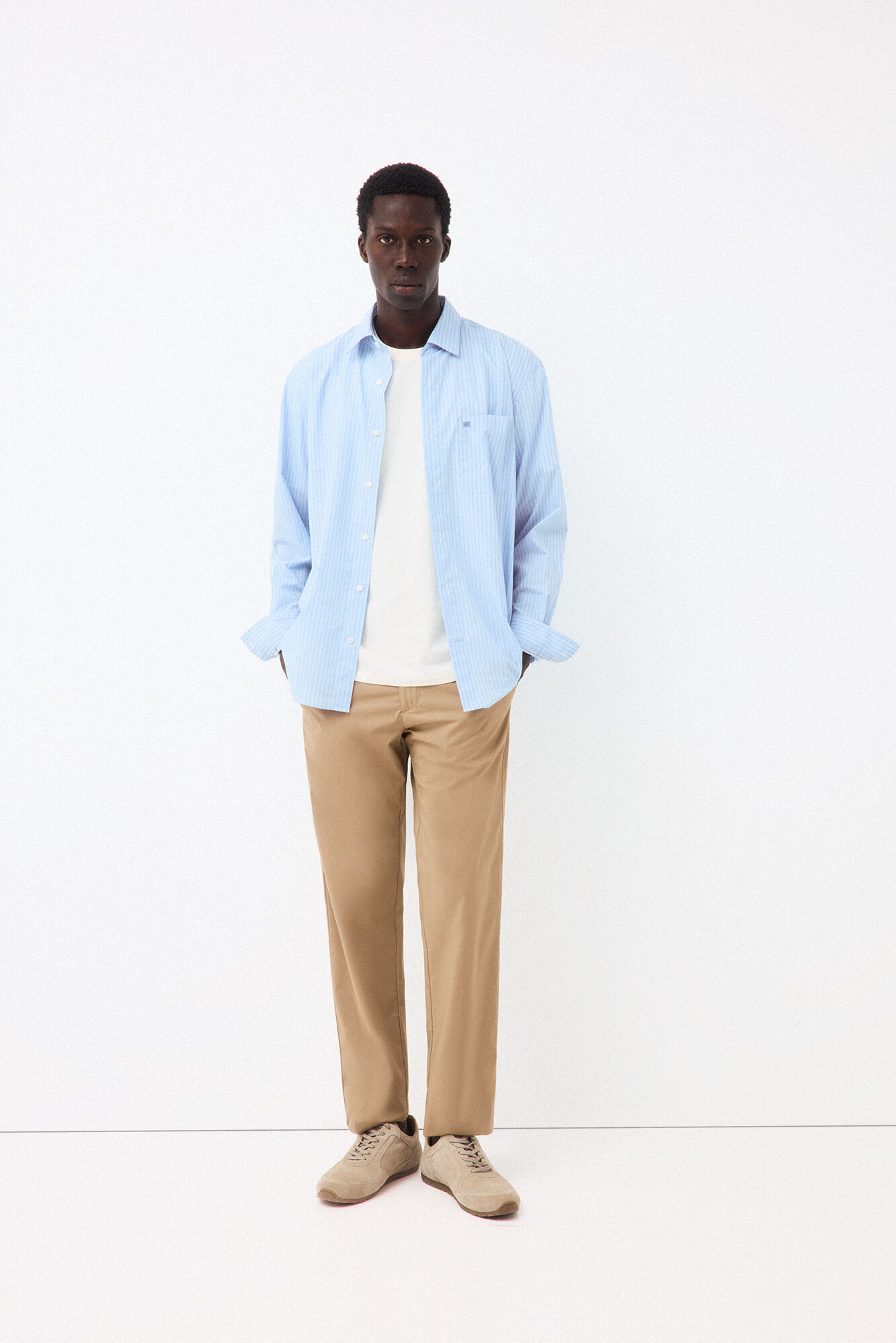 Pedro del Hierro Basic T-shirt Ecru