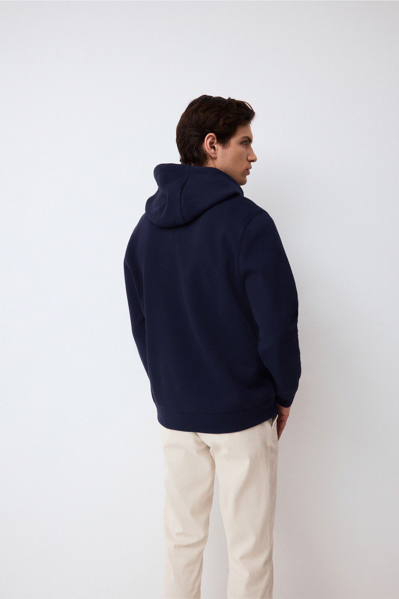 Pedro del Hierro Hooded logo sweatshirt Blue