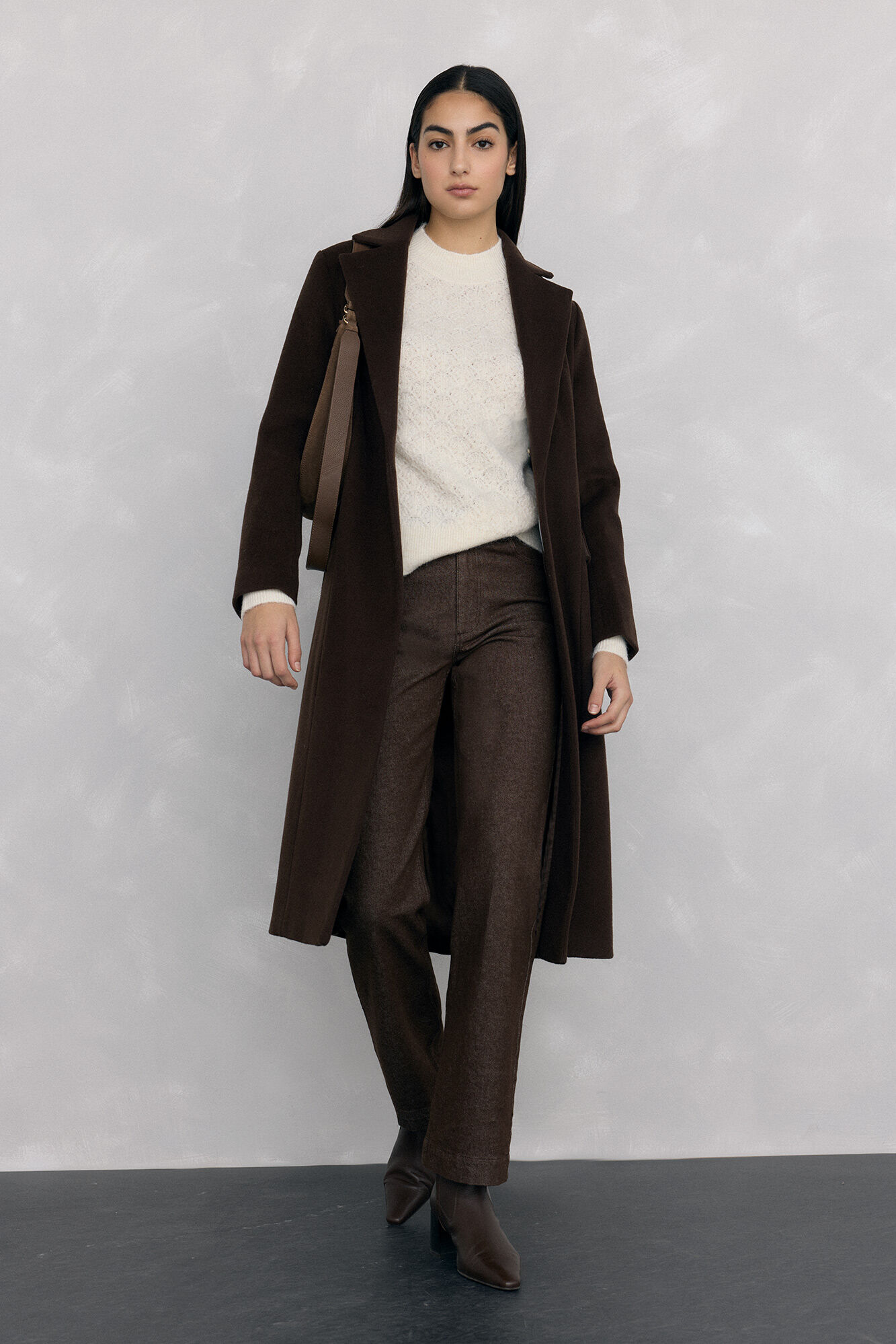 Pedro del Hierro Su&eacute;ter oversized de fantasia Ecru